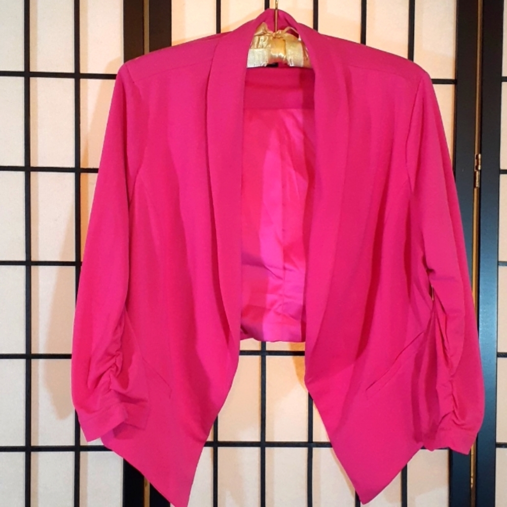 Torrid bright pink blazer